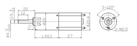 11.1V 20mm Micro Metal Gear Motor 320RPM 388RPM High Torque Planetary Gear Motor